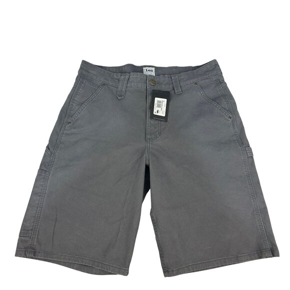 Lee Carpenter Mens Work Shorts Size 32 Painters Grey Durable Relaxed Fit - Picture 1 of 7